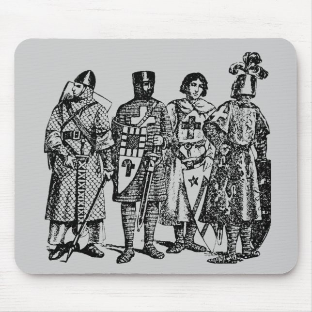 Mouse Pad de Cavalos Medievais (Frente)