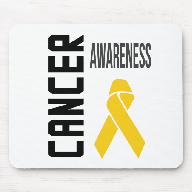 Mouse Pad de Conscientização do Câncer Infantil (Frente)