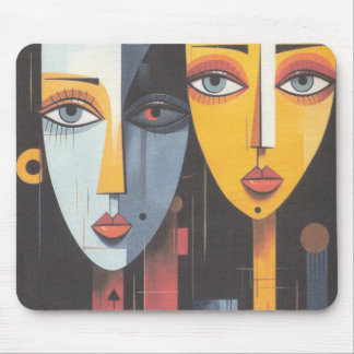 mouse pad de duas garotas