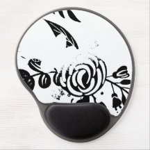 Caderno de Coração Floral Desbotado Preto e Branco