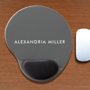 Mouse Pad De Gel Cinzas personalizadas e modernas minimalistas