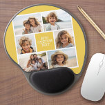 Mouse Pad De Gel Crie sua própria colagem de fotos - 6 fotos Monogr<br><div class="desc">Você pode usar fotos do Instagram para este design. Use 6 fotos para criar um presente exclusivo e pessoal. Crédito Fotográfico: Fotografia © Storytree Studios,  Stanford,  CA</div>