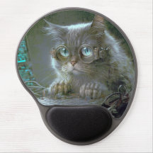 Gato com óculos.