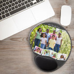 Mouse Pad De Gel Melhor família de sempre - Colagem de fotos com Zi<br><div class="desc">Mantenha seu espaço de trabalho produtivo com este feliz lembrete do seu "porquê"! O modelo para este gel mousepad está pronto para você adicionar 5 das suas fotos favoritas. A foto principal será usada como fundo e as 4 fotos restantes serão mostradas em uma faixa de fotos ziguezague ao longo...</div>