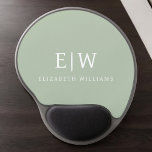 Mouse Pad De Gel Monograma Simples Profissional Elegante Minimalist<br><div class="desc">Apresentando nossa coleção profissional simples de monogramas minimalista: eleve seu estilo com sofisticação de eterno e elegância subestimada. Criada com muita atenção aos detalhes, esta coleção apresenta designs minimalistas adornados com seu monograma personalizado. Cada peça exumenta profissionalismo e refinamento, perfeito para fazer uma impressão duradoura em qualquer cenário. De artigos...</div>