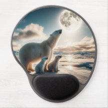 Mousepad Animado com Imagem do Urso Polar