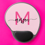 Mouse Pad De Gel Nome de Monograma de Rapariga de Script Moderno Ro<br><div class="desc">Adicione um pop de cor ao seu espaço de trabalho com o nosso Pad do Rato de Nome do Mouse com Script Moderno Rosa Quente, Girly Monogramo! Apresentando um design cor-de-rosa-quente vibrante e personalizado com seu nome em um script moderno chic, este mouse pad combina estilo com praticidade. A superfície...</div>