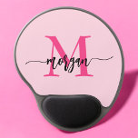 Mouse Pad De Gel Nome de Monograma de Rapariga de Script Moderno Ro<br><div class="desc">Adicione um pop de cor ao seu espaço de trabalho com o nosso Pad do Rato de Nome do Mouse com Script Moderno Rosa Quente, Girly Monogramo! Apresentando um design cor-de-rosa-quente vibrante e personalizado com seu nome em um script moderno chic, este mouse pad combina estilo com praticidade. A superfície...</div>
