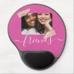 Mouse Pad De Gel Personalização Personalizada de Foto de Amigos<br><div class="desc">Faça seus próprios amigos BFF personalizados área de transferência de Ricaso - mude a foto para seu próprio 'segurado' meu detalhe de fita divertida - projetada com uma digitação de script fluente (também disponível em outras cores na loja)</div>