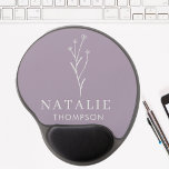Mouse Pad De Gel Trendy Boho Chic Lilac Lavanda Personalizada<br><div class="desc">Elevem seu espaço de trabalho com nosso incrível Trendy Boho Chic Lilac Lavanda Gel Mouse Personalizado, onde a praticidade encontra elegância personalizada. Criado com seu conforto em mente, este mouse pad apresenta um descanso do pulso integrado, fornecendo suporte ergonômico para aquelas longas horas na mesa. Seja um presente para seu...</div>