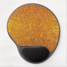 Uma Almofada de Rato Inspirada em Klimt Dourado