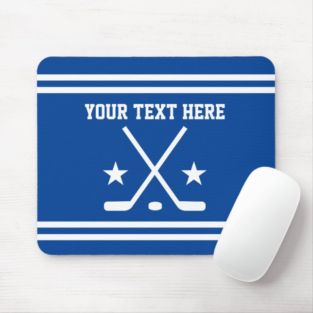 Mouse pad de hóquei no gelo personalizado para jog (Com mouse)