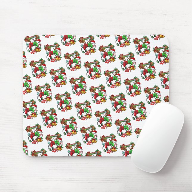 Mouse Pad de Natal (Com mouse)