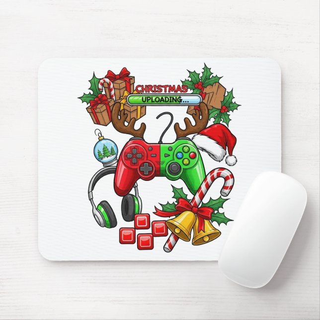 Mouse Pad de Natal (Com mouse)