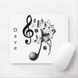 Mouse Pad de Notas de Música! Pad do mouse