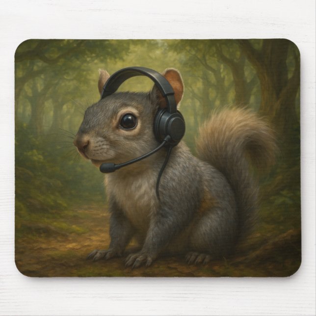 Mouse Pad de Ops Florestais de Esquilha - Arte Spy (Frente)