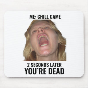 Mouse Pad Divertido Meme de Jogos Rosto Gritando