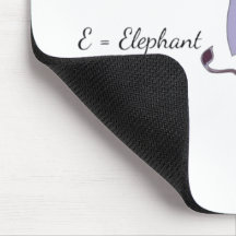 Mouse Pad Elefante Roxo - Lindo Elefante para Mesa