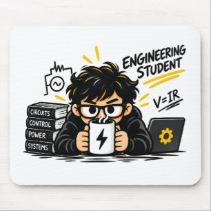 Mouse Pad Engraçado para Estudante de Engenharia E