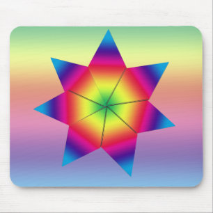Mouse Pad - Estrela Colorida