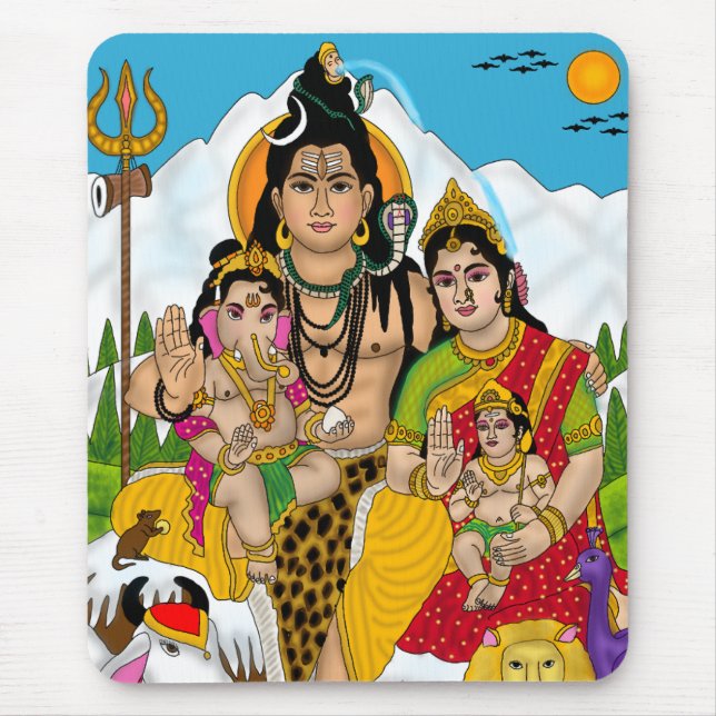 Mouse Pad Família Shiva (Frente)