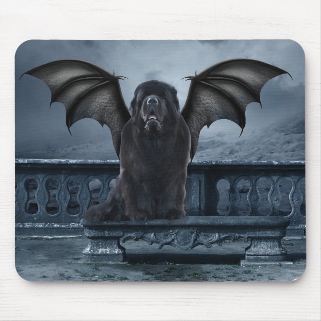 Mouse pad Gargula de Newf (Frente)