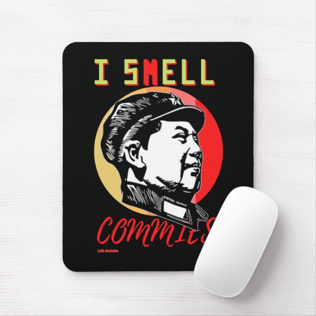 mouse pad "I SMELL COMMIES 2 : MAO" (Com mouse)