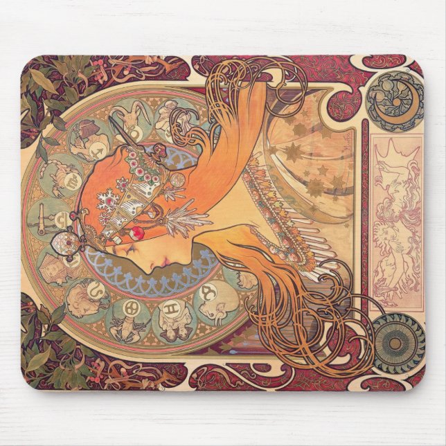 Mouse Pad - ilustração de arte fina (Frente)