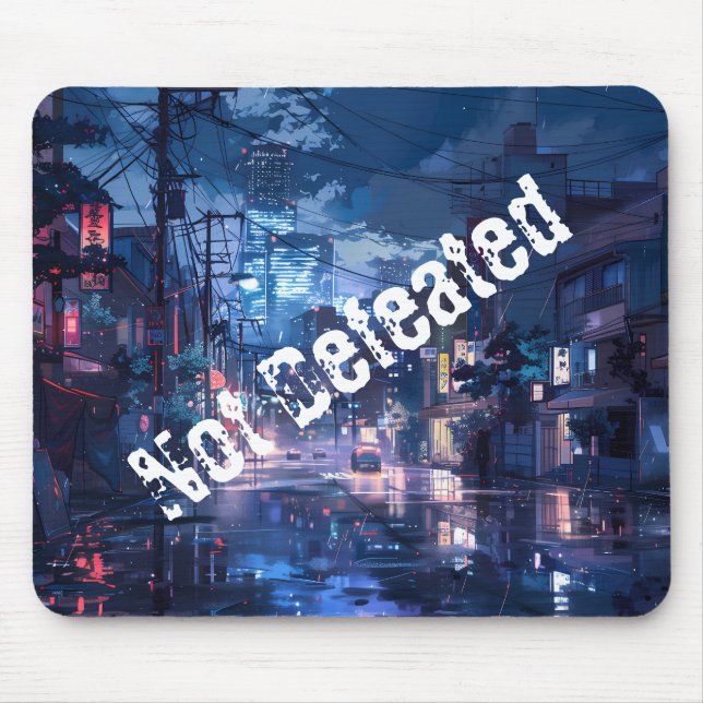 Mouse Pad Inspirado em Anime Não Derrotado (Frente)