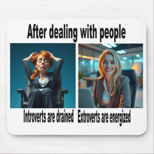 Mouse pad Introvertido/Extrovertido