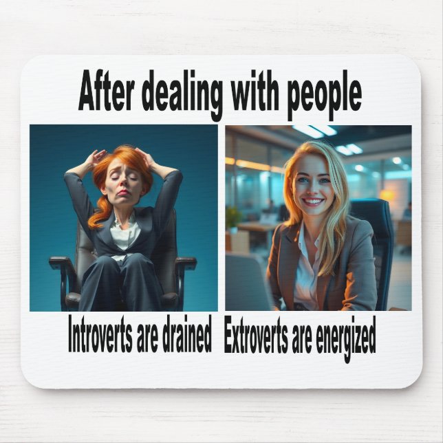 Mouse pad Introvertido/Extrovertido (Frente)