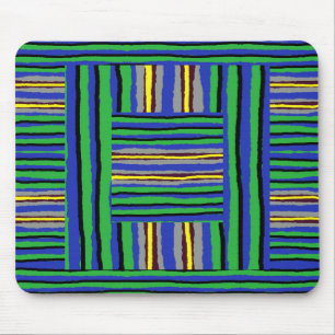 Mouse Pad Kente Stripes