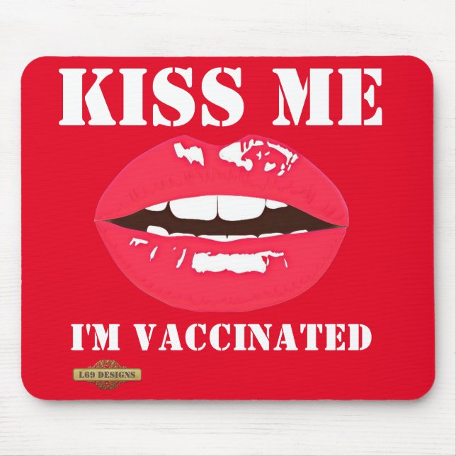 mouse pad "KISS ME" (Frente)