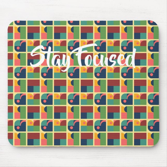  Mouse Pad – Modern Abstract Geometric Design (Frente)