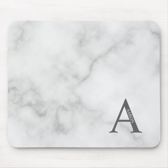 Mouse Pad Personalizado com Monograma e Nome (Frente)