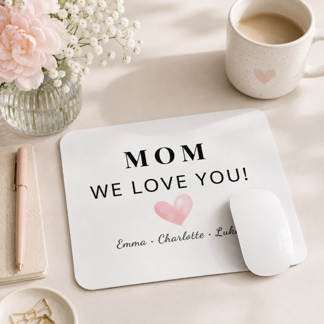 Mouse Pad Personalizado da Mamãe da Moda Nós Amamo (Criador carregado)