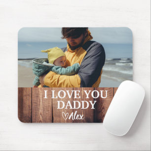 Mouse Pad Personalizado Papai, Eu Te Amo Papai Fot