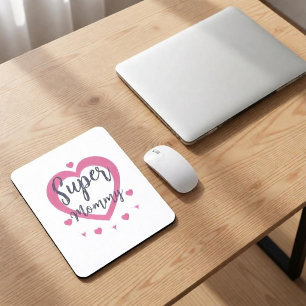 Mouse Pad Personalizado Super Mamãe Melhor Present