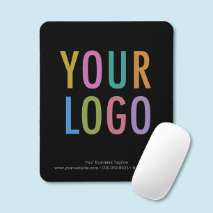 Mouse Pad Preto Personalizado Logotipo Empresarial