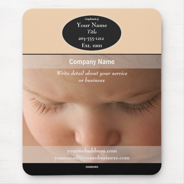 Mouse Pad Promocional de Bebê - HAMbyWG (Frente)