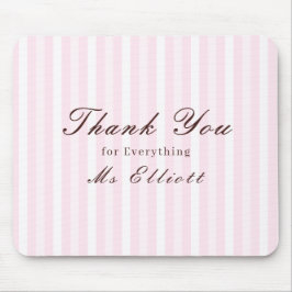 Mouse Pad Rosa Personalizado Agradecimento Profess