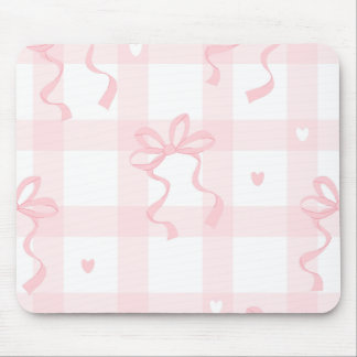 Mouse Pad Temático Pink and White Coquette