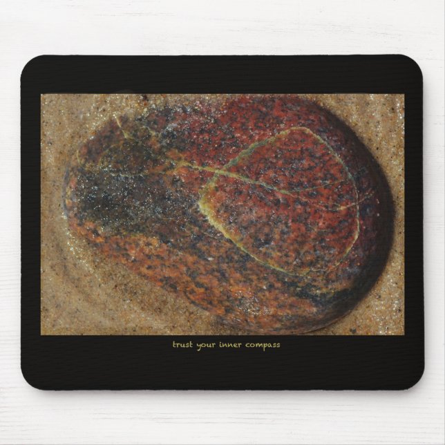 mouse pad w. texto inspirador e foto (Frente)