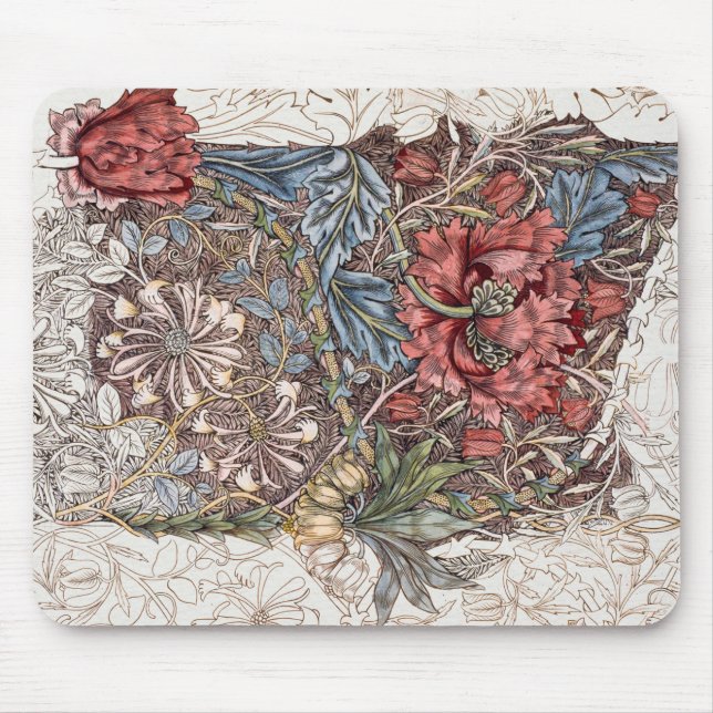 MOUSE PAD : WILLIAM MORRIS : HONEYSUCKLE + TULIP (Frente)