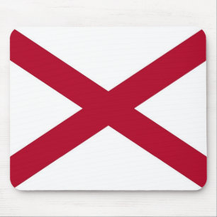 Mouse pad with Flag of Alabama State - EUA