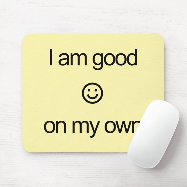 Mouse Pad with illustration and text (Com mouse)