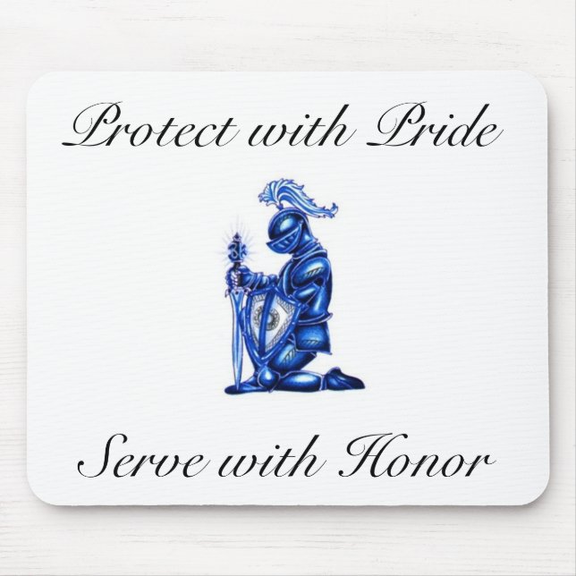 Mouse pads azul do cavaleiro (Frente)