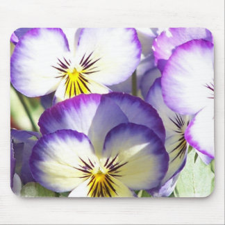 Mouse pads branca e roxa das violas