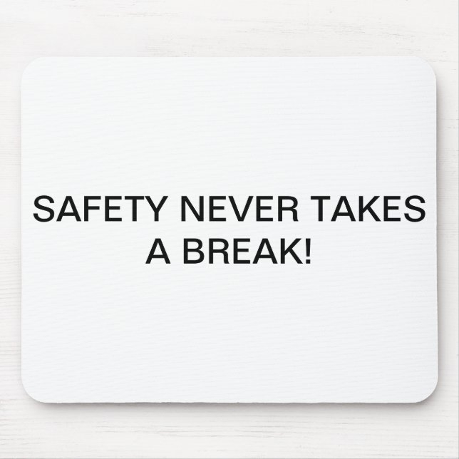 MOUSE PADS COM SAFETY-SLOGAN. MARCADO (Frente)