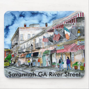 mouse pads da rua do rio do savana GA Geórgia
